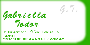 gabriella todor business card